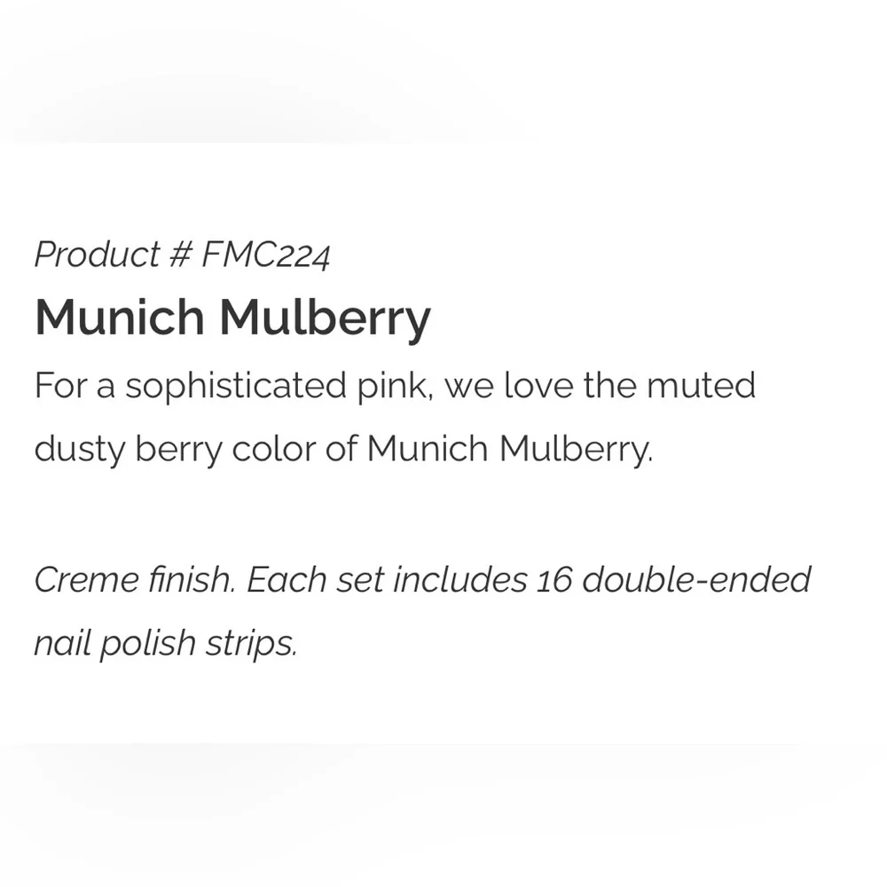 Color Street Nail Strips in Munich Mulberry (4 pairs)
